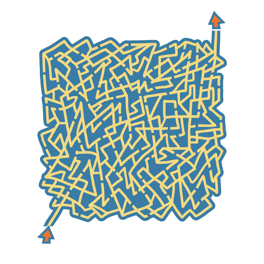 maze icon maze icon